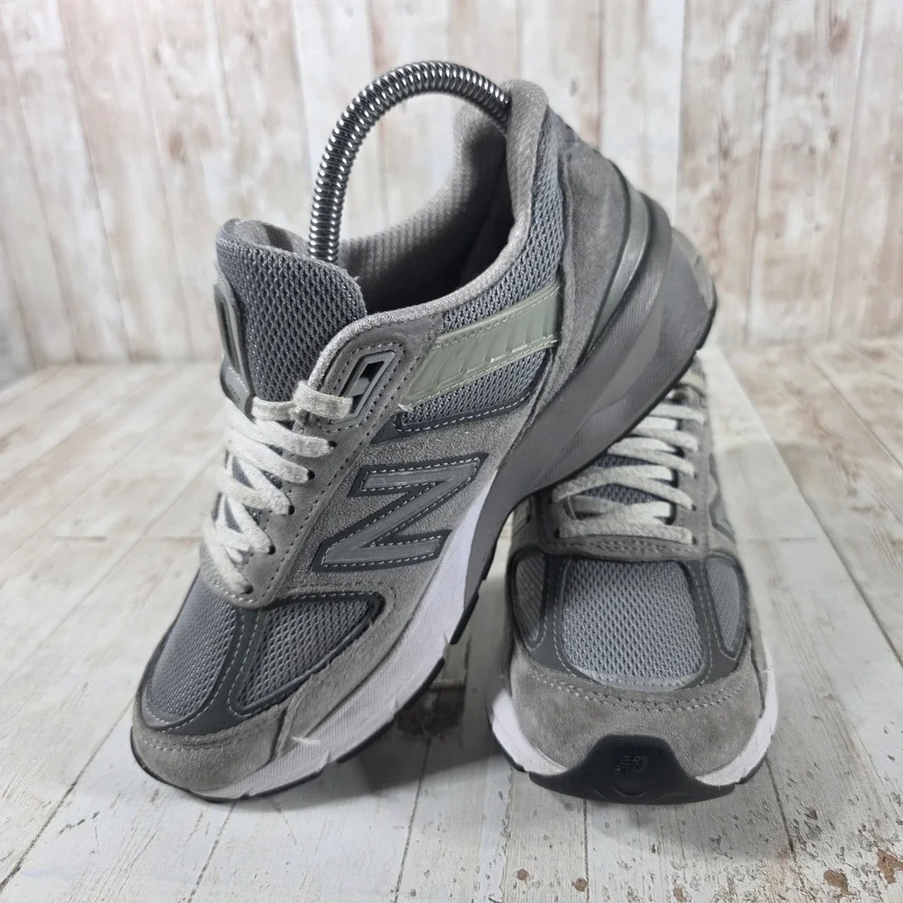 New Balance 990v5 Grey‎ Suede Mesh Running Shoes W990GL5 Womens 6 Made in USA_5